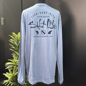 Salt Life UVAPOR UV 30 Sun Protection,quick dry,logo back & sleeve,chest pocket